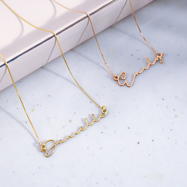 Minimalist Script Name Necklace with Chain Included Jewelry-Jewelry-Photograve-Afterlife Essentials