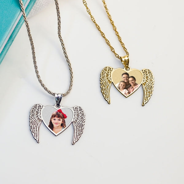 Angel Heart Picture Pendant Jewelry-Jewelry-Photograve-Afterlife Essentials