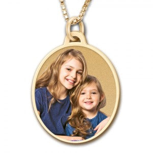 Oval with Border Photo Pendant Jewelry-Jewelry-Photograve-Afterlife Essentials