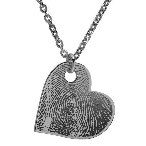 Sideways Heart-Shaped Custom Print Medal Jewelry-Jewelry-Photograve-Afterlife Essentials