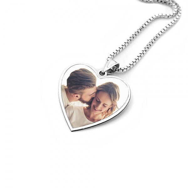 Heart with Border Photo Pendant Charm Jewelry-Jewelry-Photograve-Afterlife Essentials