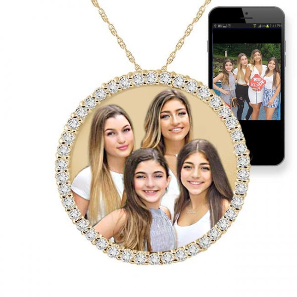 Circle Of Life Pendant with Cubic Zirconia Stones Jewelry-Jewelry-Photograve-Afterlife Essentials