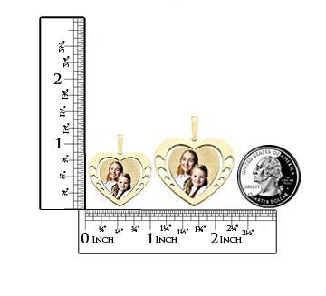 Heart Photo Pendant/Charm w/ Heart Cut Outs Jewelry-Jewelry-Photograve-Afterlife Essentials