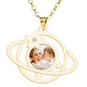My Universe Photo Pendant With 1 Cubic Zirconia Jewelry-Jewelry-Photograve-Afterlife Essentials
