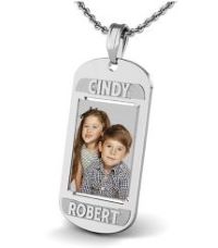 Dog Tag w/ 2 Names Etched Jewelry-Jewelry-Photograve-Afterlife Essentials