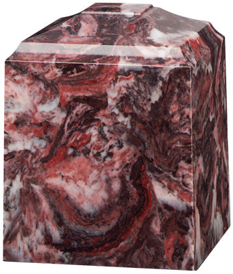Cultured Marble Cube Small 40 cu in Cremation Urn-Cremation Urns-Bogati-Fire Rock-Afterlife Essentials