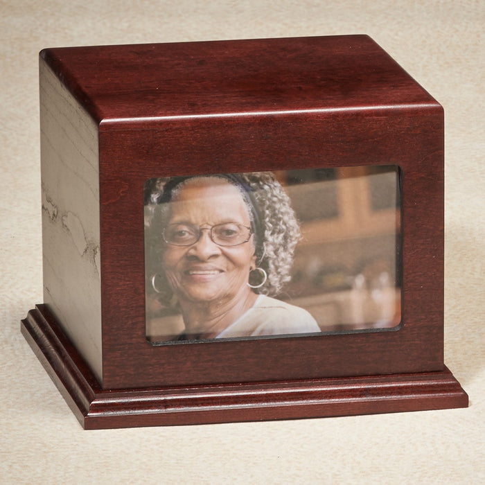 Loving Memory Rosewood Wood Adult 200 cu in Cremation Urn-Cremation Urns-Infinity Urns-Afterlife Essentials