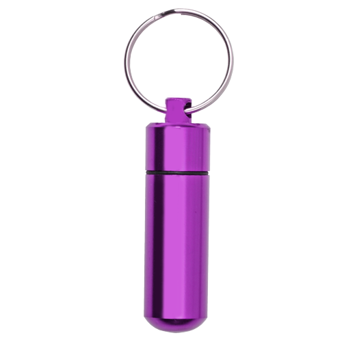 Aluminum Urn Keepsake Purple Pet Cremation Keychain-Jewelry-New Memorials-Afterlife Essentials