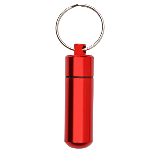 Aluminum Urn Keepsake Red Pet Cremation Keychain-Jewelry-New Memorials-Afterlife Essentials