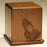 Relief Series Beautifully Carved Praying Hands On Mahogany Wood Adult 200 cu in Cremation Urn-Cremation Urns-Infinity Urns-Afterlife Essentials