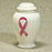 Breast Cancer White with Pink Ribbon 260 cu in Cremation Urn-Cremation Urns-Infinity Urns-Afterlife Essentials