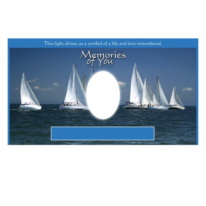 Memories Of You Candle-Cremation Urns-Infinity Urns-Sailboats-Afterlife Essentials
