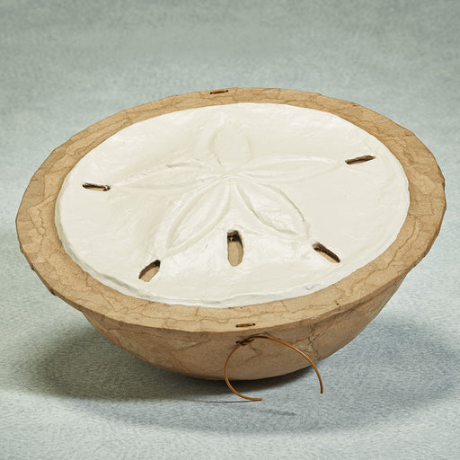 Water Series Sand Dollar Biodegradable 260 cu in Cremation Urn-Cremation Urns-Infinity Urns-Afterlife Essentials