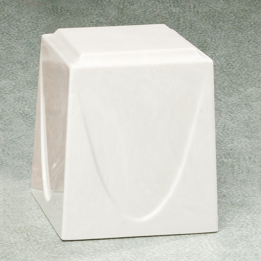 Saturn White Simulated Marble Adult 201 cu in Cremation Urn-Cremation Urns-Infinity Urns-Afterlife Essentials