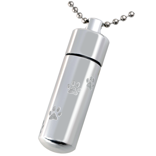 Aluminum Urn Keepsake Silver Pet Cremation Keychain-Jewelry-New Memorials-Afterlife Essentials