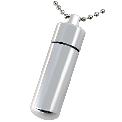 Aluminum Urn Keepsake Silver Cremation Keychain-Jewelry-New Memorials-Afterlife Essentials