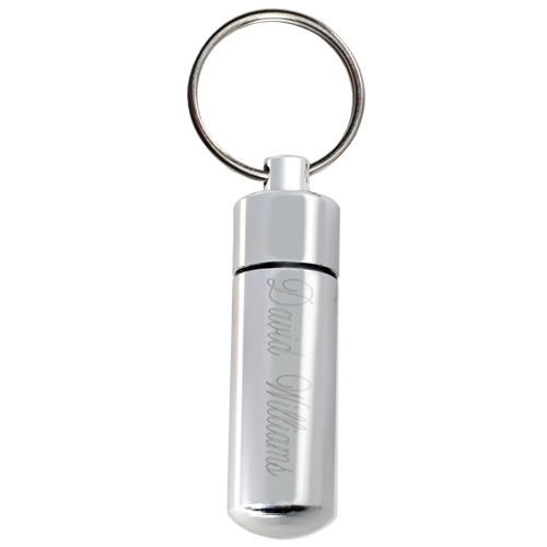 Aluminum Urn Keepsake Silver Cremation Keychain-Jewelry-New Memorials-Afterlife Essentials
