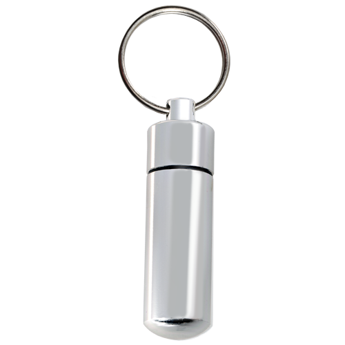 Aluminum Urn Keepsake Silver Pet Cremation Keychain-Jewelry-New Memorials-Afterlife Essentials