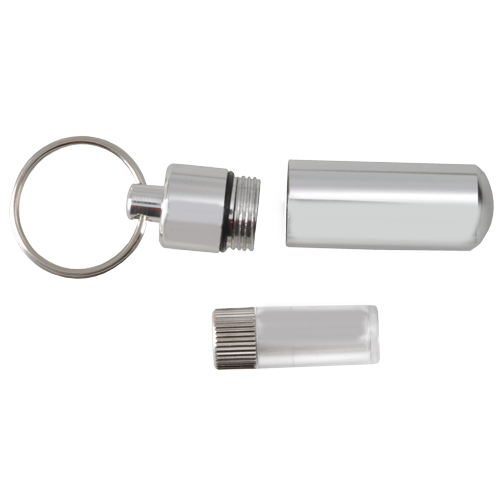 Aluminum Urn Keepsake Silver Pet Cremation Keychain-Jewelry-New Memorials-Afterlife Essentials