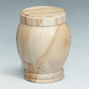 Teakwood Marble Zhou Cremation Urn-Cremation Urns-Infinity Urns-Afterlife Essentials