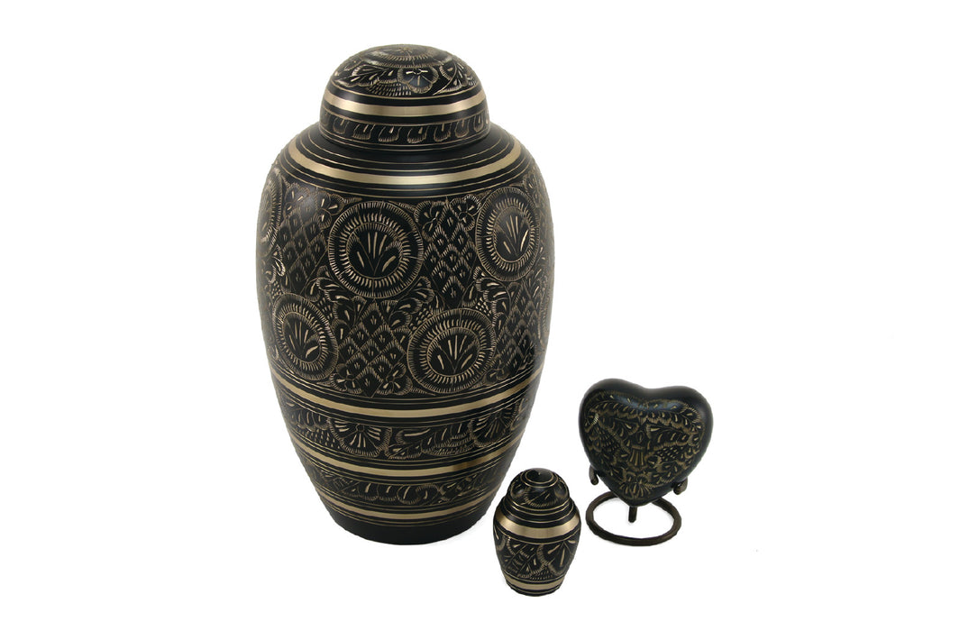 Traditional Radiance 6 Keepsake Set with velvet bag Cremation Urn-Cremation Urns-Terrybear-Afterlife Essentials