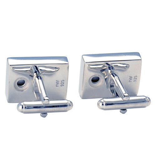 Classic Rectangle Cufflinks VC5003SSON Cremation Jewelry-Jewelry-Precious Vessel-Afterlife Essentials