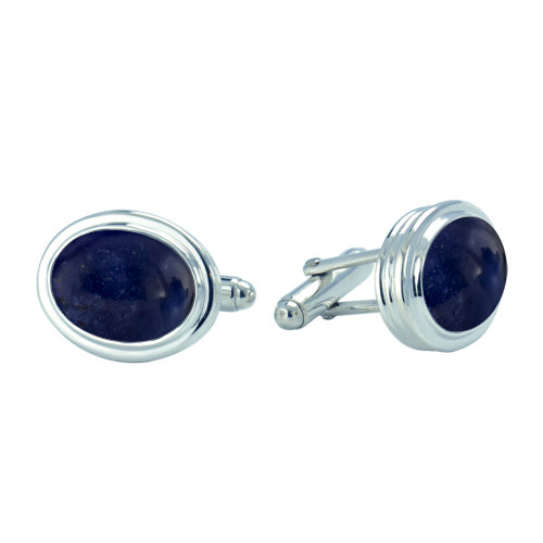 Ribbed Cufflinks VC5005SSSD Cremation Jewelry-Jewelry-Precious Vessel-Afterlife Essentials