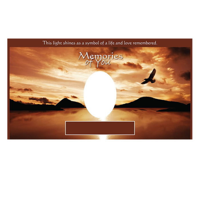 Memories Of You Candle-Cremation Urns-Infinity Urns-Vibrant Sunset-Afterlife Essentials