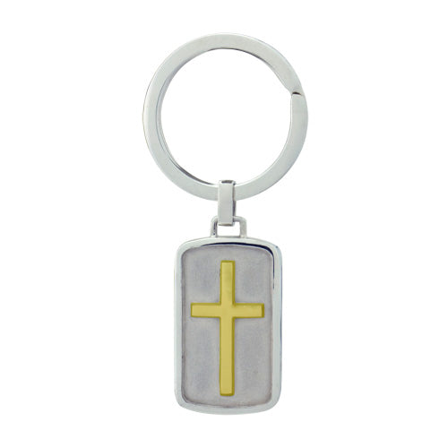 Dog Tag Cross VK1017S4 Cremation Jewelry-Jewelry-Precious Vessel-Afterlife Essentials