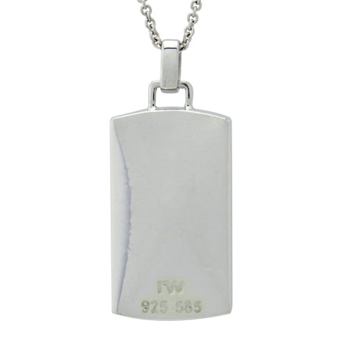 Infinity Dog Tag VP1005S4TE Memorial Jewelry-Jewelry-Precious Vessel-Afterlife Essentials