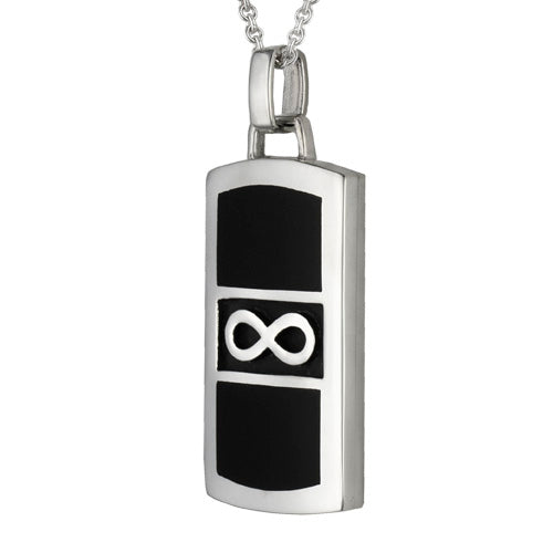 Infinity Dog Tag VP1005SSON Memorial Jewelry-Jewelry-Precious Vessel-Afterlife Essentials