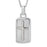 Petite Dog Tag Cross VP1016SS Cremation Jewelry-Jewelry-Precious Vessel-Afterlife Essentials