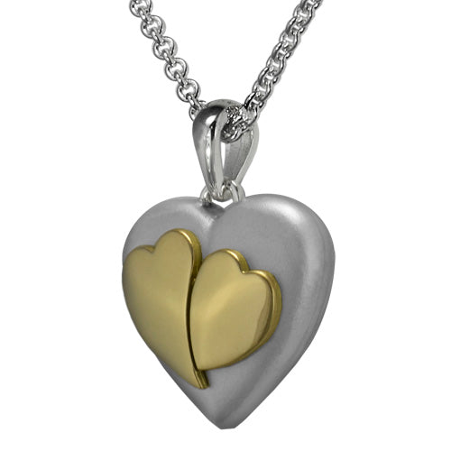 Petite Two Hearts VP1023S4 Cremation Jewelry-Jewelry-Precious Vessel-Afterlife Essentials