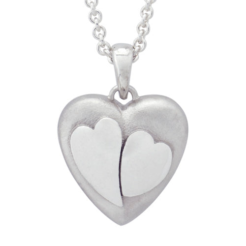 Petite Two Hearts VP1023SS Cremation Jewelry-Jewelry-Precious Vessel-Afterlife Essentials