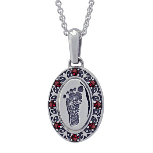 Birthstone Print VP1027SSRHFT Cremation Jewelry-Jewelry-Precious Vessel-Afterlife Essentials