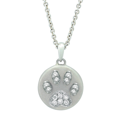 Diamond Paw VP3026SSDI Cremation Jewelry-Jewelry-Precious Vessel-Afterlife Essentials