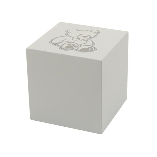 Teddy Bear Box Cremation Urn - White-Cremation Urns-Terrybear-Afterlife Essentials