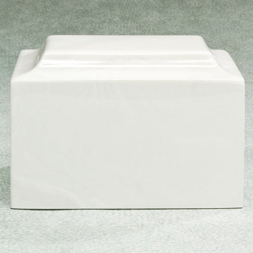 Majesty White Simulated Marble Adult 210 cu in Cremation Urn-Cremation Urns-Infinity Urns-Afterlife Essentials