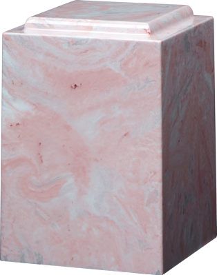 Cultured Marble Windsor Adult 225 cu in Cremation Urn-Cremation Urns-Bogati-Pink-Afterlife Essentials