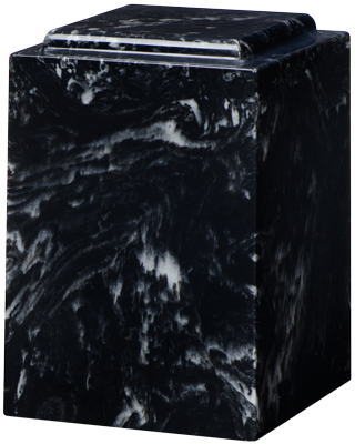 Cultured Marble Windsor Adult 225 cu in Cremation Urn-Cremation Urns-Bogati-Black Marlin-Afterlife Essentials