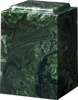 Cultured Marble Windsor Adult 225 cu in Cremation Urn-Cremation Urns-Bogati-Green Ascota-Afterlife Essentials
